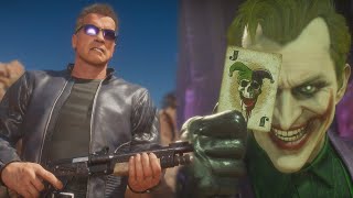 The Terminator Vs The Joker | All Intro/Interaction Dialogues - Mortal Kombat 11