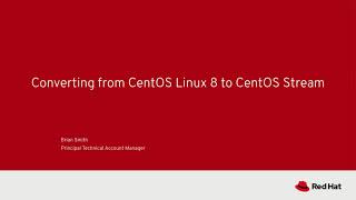 Converting from CentOS Linux 8 to CentOS Stream