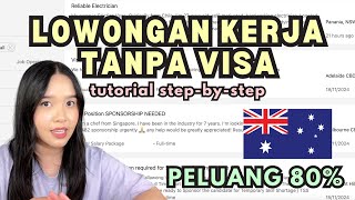 CARA KERJA DI AUSTRALIA TANPA RIBET VISA DAN MODAL | Step By Step Dapat Sponsor Kerja Gratis 2025