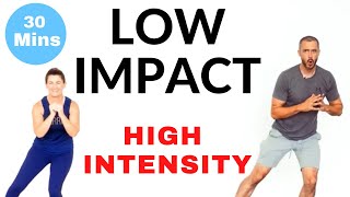 Low impact, high intensity intermediate home cardio workout