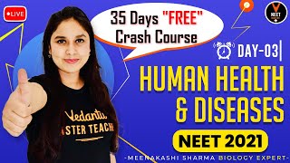 Human Health and Disease (Day 3) | "FREE"  NEET 2021 Crash Course | NEET Biology | Meenakshi Ma'am