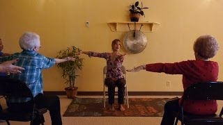 (1 Hr) Chair Yoga Class to Energize and Loosen Up with Sherry Zak Morris, Certified Yoga Therapist