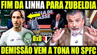 PÓS JOGO!! ZUBELDIA FORA DO SÃO PAULO! SPFC TOMA DECISÃO! NOTÍCIAS DO SPFC