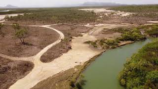 Bohle River DJI MINI north QLD Fishing (try and spot the Crocodile)