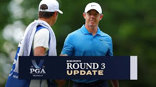 2024 PGA Championship ROUND 3 UPDATE: Rory McIlroy SOARING UP Leaderboard I CBS Sports
