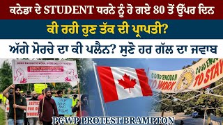 BRAMPTON ਦੇ STUDENT ਧਰਨੇ ਨੂੰ 80 ਦਿਨ ਹੋ ਗਏ, ਫੇਰ ਵੀ ਕਿਉਂ ਨਹੀਂ ਸੁਣ ਰਹੀ ਸਰਕਾਰ | PGWP PROTEST CANADA