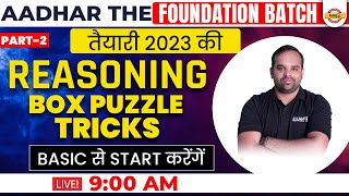 REASONING CLASSES FOR BANKING EXAMS 2023 | Box Puzzle Tricks  | PUZZLES BY SACHIN SIR