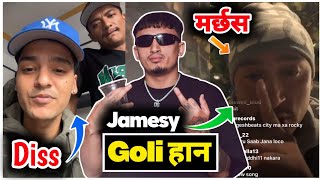 Jamesy ANGRY Reply [LIVE] || Diss To YABI || Jojo Raka || Bhidanta Rap Battle || Nepali HipHop News