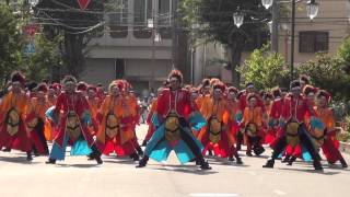 「銀輪舞隊」坂戸よさこい2013　駅北口通り