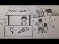 How to draw an Ice cream seller | Easy drawing | @TamilNewArt