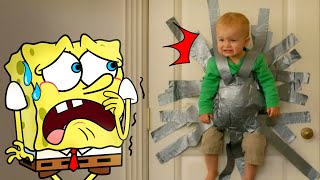 Funny Babies Stuck FAILS COMPILATION | Funniest Baby s | Spongebob in Real Life