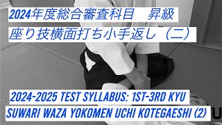 昇級規定技: 座技横面打ち小手返し（二） Suwari waza yokomen uchi kotegaeshi (2)