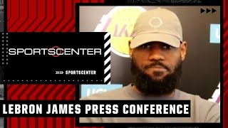 LeBron James' end of season press conference 🎙🍿 | SportsCenter