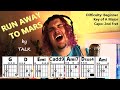 RUN AWAY TO MARS by TALK (Easy Guitar & Lyric Scrolling Chord Chart Play-Along with Capo 2)