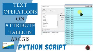 Assign text automatically by Text-Based Field Calculator Operations using Python Script in ArcGIS
