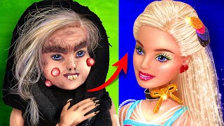 16 DIYs for Poor Barbie transformation to Beautiful / Funny Doll video