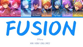 【ES!!/PJSK】FUSION - DIVerse | Color Coded Lyrics [KAN/ROM/ENG]