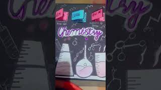 How to decorate chemistry file in class 11 #music #halloween #subscribemychannel