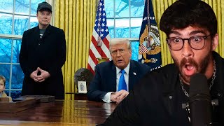 Trump's UNHINGED Press Conference With Elon Musk | Hasanabi reacts