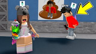 Spray PAINTING FUNNY ADS of PEOPLE using VOICE CHAT..(Roblox Murder Mystery 2)