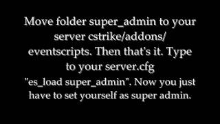 Mod Guide for Counter-Strike:Source server!