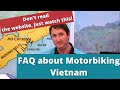 FAQ's about riding motorbikes in Vietnam (2023)