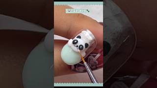 🐼쪼물젤로 아가 판다 만드는 방법🐼 #셀프네일 #naildesign #nailtutorial #3d #shorts