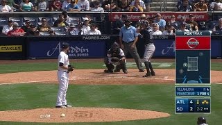 ATL@SD: Villanueva K's Francoeur to escape a jam