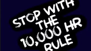 Stop Misquoting the 10,000 Rule