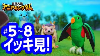 アニメ『冒険大陸 アニアキングダム』 5～8話まとめ動画☆見逃し配信☆動物と恐竜が暮らす不思議な大陸☆冒険バトル☆