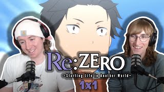 STARTING LIFE IN ANOTHER WORLD!! - SISTER REACTS TO RE:ZERO - Re:Zero(DC) 1x1 Reaction/Review