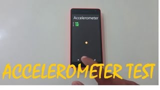 Microsoft Mobile 535 Accelerometer Sensor Test