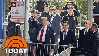 Trump arrives at NYC courthouse for hush money criminal trial
