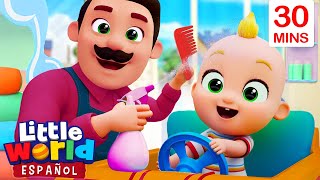 Feliz En La Peluquería 💇🏼‍♂️​ | Canciones Infantiles para Aprender | Little World en Español