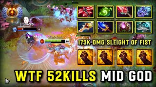 WTF 52KILLS MID Ember Spirit With 173K Damage Dealt | Non-stop Spam Sleight of Fist Ability DOTA 2