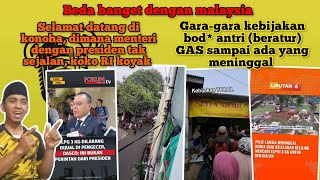 Beda banget beli GAS di malaysia vs beli GAS di indonesia || antri panjang sampai ada yang mat1