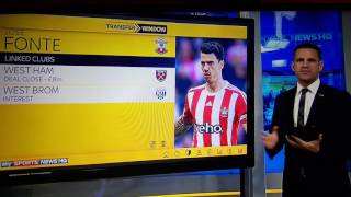 SKY SOURCES: WEST HAM SIGN JOSÉ FONTE FOR £8 MILLION