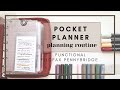 Planning Routine in my Functional Pocket Planner | Filofax Pennybridge | paperjoyph