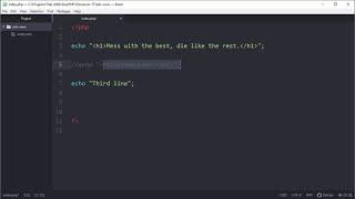 PHP Tutorial - 3 - First PHP Page and Comments