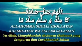 KOBSANTV Lirik 2 jam sholawat nariyah arab latin dan terjemahan indonesia ekham sayan