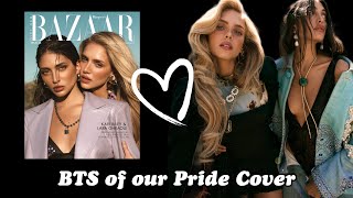 BTS of our first pride cover for HARPERS BAZAAR, family wedding, modeling