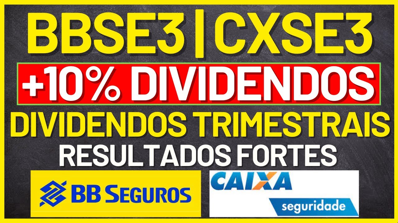 BBSE3 CXSE3 | RESULTADOS SÓLIDOS! DIVIDENDOS TRIMESTRAIS!!? VALE A PENA ...