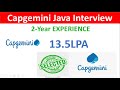 Capgemini Interview experience Java Developer 2+ years experience