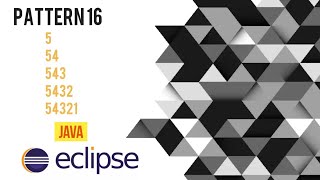 Pattern in Java Eclipse | | Java