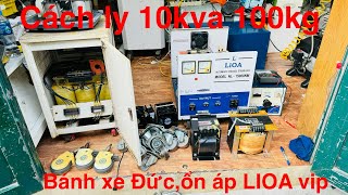 1/11:Máy bơm hút Thuỵ Sĩ, cách ly 10kva full thùng,bánh xe Đức,quạt đức,ổn áp cơ súng 15kw đẹp..