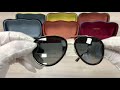 gucci gg0062s 011 black gold sunglasses