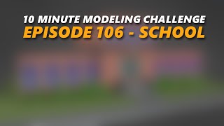 10 Minute Modeling Challenge Episode 106 - School - Blender 3.5