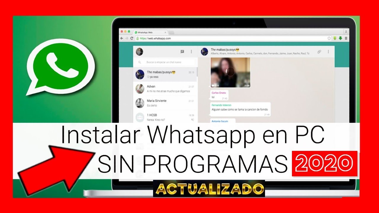 Como DESCARGAR WhatsApp Para PC Con Windows 10 Fácil Y Rapido (link De ...