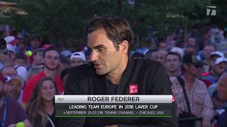 Roger Federer - Western & Southern Open Cincinnati Tennis Channel Desk Visit