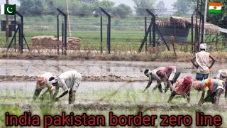 Pakistan india border zero line aera